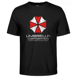 Mens Cotton Umbrella Corporation Graphic T Shirt Street Casual Style Tee for Men and Women