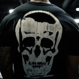 Skull Graphic Fitness Training Gym Leisure T-shirt Luxury Brand for Men and Women