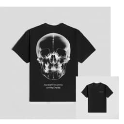 Skull Graphic Fitness Training Gym Leisure T-shirt Luxury Brand for Men and Women