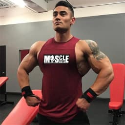 Mens Summer Cotton Workout Tank Tops Gym Bodybuilding Sleeveless Singlets Fitness Clothing Breathable Loose Muscle Shirts