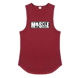 Mens Summer Cotton Workout Tank Tops Gym Bodybuilding Sleeveless Singlets Fitness Clothing Breathable Loose Muscle Shirts