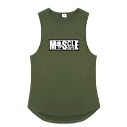 Mens Summer Cotton Workout Tank Tops Gym Bodybuilding Sleeveless Singlets Fitness Clothing Breathable Loose Muscle Shirts