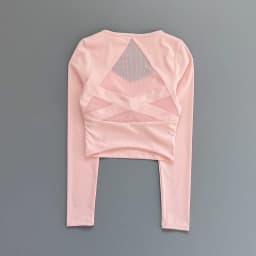 Women Deep V Mesh Back Cutout Crop Long Sleeve Yoga Top Slim Quick Dry Breathable Running Fitness Sports Tee