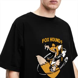 Men Metal Gear Solid Fox Hound Foxhound T Shirt Cotton Tops Casual Short Sleeve Crewneck Tee Shirt Graphic