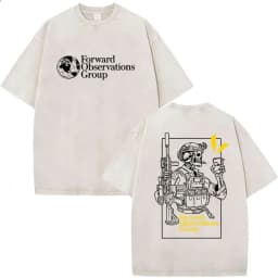 Vintage Washed Forward Observations Group Skeleton Merch T Shirts Men's Street Summer Cotton Oversized T-shirt Gothic Streetwear