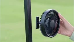Eary Magnetic Cruise Ship Approved Fan 3000mAh Battery Operated Portable Golf Cart Fans with 3 Speeds 360°Rotation Cooling Fans