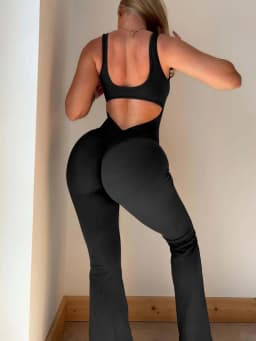Spring Summer New Bell-Bottom Jumpsuit, Sleeveless Slim-Fit French Casual Style, Comfortible One-Piece for Women