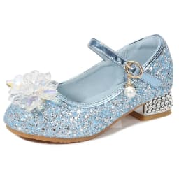 Fashion Girl High-heeled Shoes Children's Party Dress Heels Princess Performance Crystal Pearl Dress Shoes Kids and Teenagers