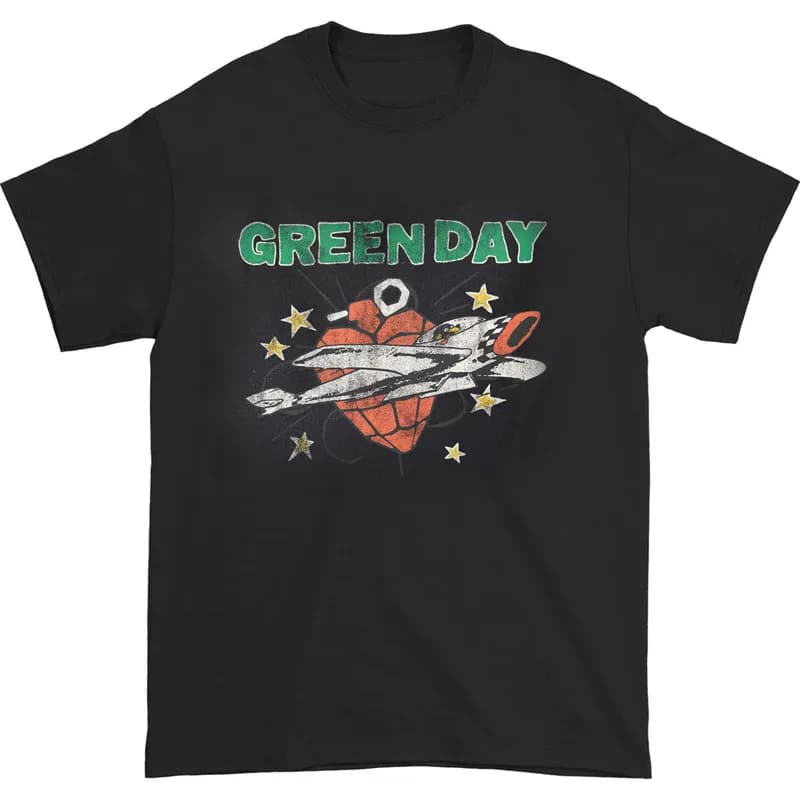 Green Day Band Rock Casual T-Shirt Men's and Women's Luxury Band Brand Top