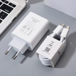 Infinix 100W Charger EU Super Fast Charging Power Adapter USB C To Type C Cable For Infinix Note 60 Ultra 50 40 Pro+ GT 20 30Pro