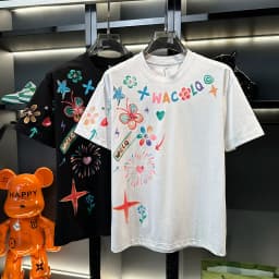 2026 New Short Sleeved T-shirt Men's High-quality Pure Cotton Summer Loose Fit Plus Size Simple and Fashionable Printed Top