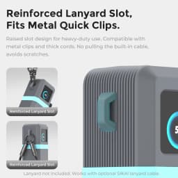 SIKAI Silicone Case for UGREEN Nexode 200W PB728/722 25000mAh PowerBank Travel Shockproof with Cable Organizer Ring Lanyard Hole