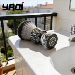 2026 YAQI ROCKS 28mm Synthetic Hair Resin Handle Men Wet Shaving Brush