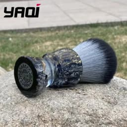 2026 YAQI ROCKS 28mm Synthetic Hair Resin Handle Men Wet Shaving Brush