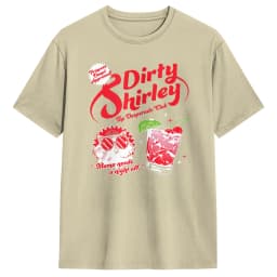 DCC Dirty Shirley Desperado Club Ad with Princess Donut Cotton T Shirt For Men Summer Vintage T Shirts O Neck Harajuku Tees