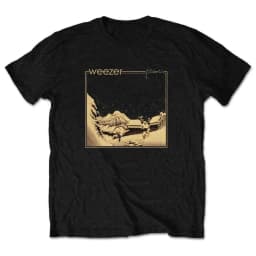 Weezer Classic Album Cover Print Pure Cotton T-Shirt Unisex Breathable Gig Outfit 90s Rock Fan Short Sleeve Tee