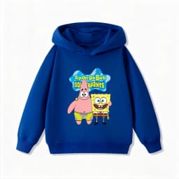 Potdemiel SpongeBob SquarePants Print Kids Hoodie, Boys & Girls Clothing, Autumn and Winter Warm Kids Hoodie Sweatshirt