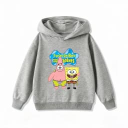 Potdemiel SpongeBob SquarePants Print Kids Hoodie, Boys & Girls Clothing, Autumn and Winter Warm Kids Hoodie Sweatshirt