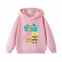 Potdemiel SpongeBob SquarePants Print Kids Hoodie, Boys & Girls Clothing, Autumn and Winter Warm Kids Hoodie Sweatshirt