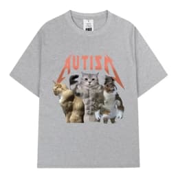 Buff Cats Autism Memory T-shirt Fitness Gym Fashion Hip Hop Short Sleeve T Summer Comfortable T-shirt tops