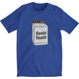 SONIC YOUTH Blue T-shirt Sonic Youth Washing Machine Album Casual T-Shirt Men's and Women's Luxury Brand Top