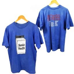 SONIC YOUTH Blue T-shirt Sonic Youth Washing Machine Album Casual T-Shirt Men's and Women's Luxury Brand Top