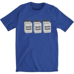 SONIC YOUTH Blue T-shirt Sonic Youth Washing Machine Album Casual T-Shirt Men's and Women's Luxury Brand Top
