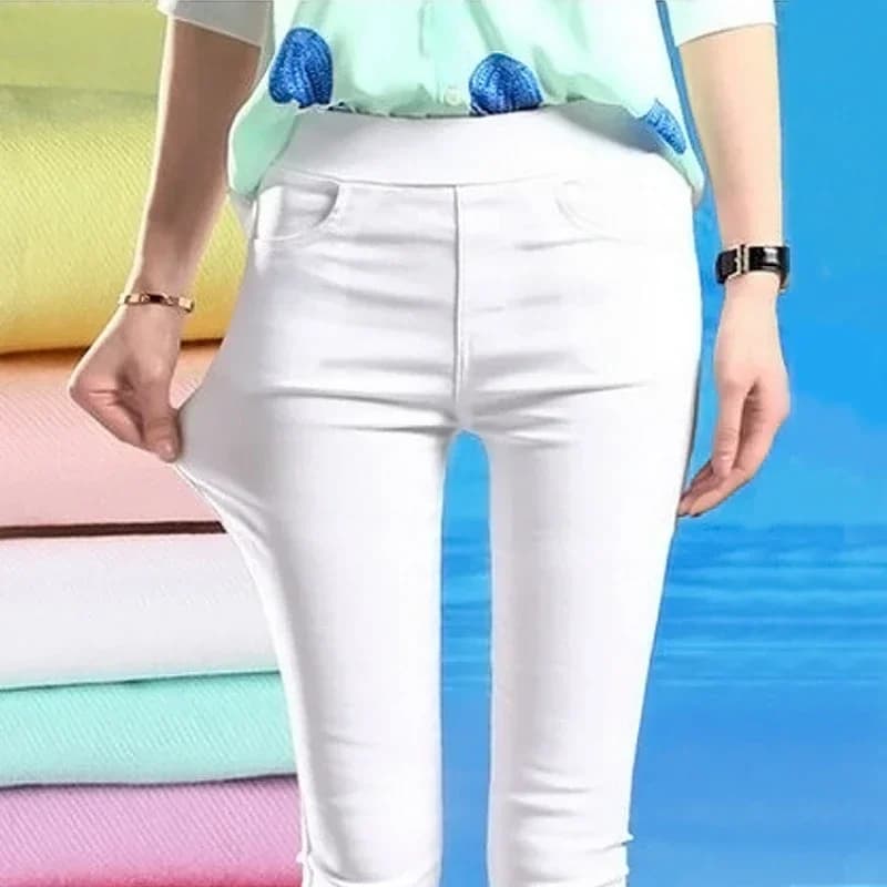 Summer Women Sexy Elastic Casual Skinny Leggings Slim Pencil High Elastic Pants Lifting Straight Comfort Joggers Female Clothing