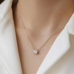 RAPRGOLD GRA Certified D VVS1 0.5-5ct Round Cut Moissanite Pendant Necklaces for Women Neck Fine Jewelry Chain Gifts Collares