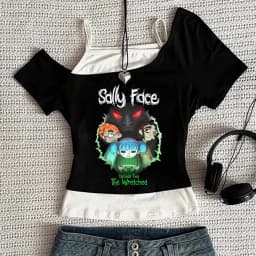 Sally Face cropped top teen kawaii goth dollette clearance sales cheap t-shirt funny clearance sales manga