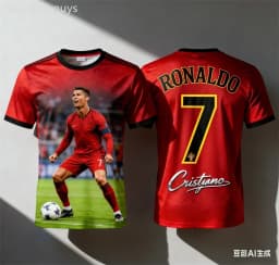 Summer Breathable Men's #7 T-shirt Quick Dry Outdoor Soccer Sportswear Jersey Kids Boys Clothes