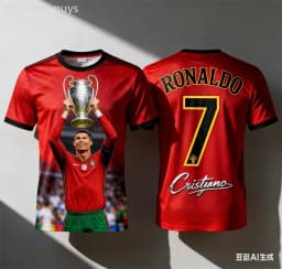 Summer Breathable Men's #7 T-shirt Quick Dry Outdoor Soccer Sportswear Jersey Kids Boys Clothes