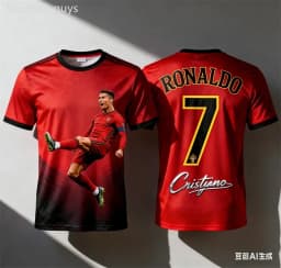 Summer Breathable Men's #7 T-shirt Quick Dry Outdoor Soccer Sportswear Jersey Kids Boys Clothes