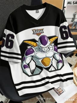 Dragon Ball Super Kids Football Jersey Goku Ultra Instinct Sign Print Boys Girls Soccer Short Sleeve Top