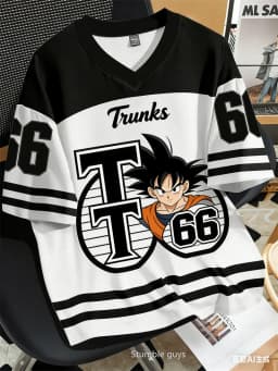 Dragon Ball Super Kids Football Jersey Goku Ultra Instinct Sign Print Boys Girls Soccer Short Sleeve Top