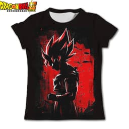Dragon Ball Super Kids Football Jersey Goku Ultra Instinct Sign Print Boys Girls Soccer Short Sleeve Top