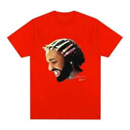 Rapper Drake for All The Dogs Pattern T-shirt Hip Hop Fashion T-shirt Casual T-shirt Plus Size Street Clothing