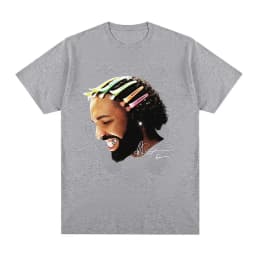 Rapper Drake for All The Dogs Pattern T-shirt Hip Hop Fashion T-shirt Casual T-shirt Plus Size Street Clothing