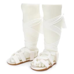 0-18M Baby Girl Summer Gladiator Sandals With Lace Up High Top Soft Rubber Sole First Pair Of Walking Children's Shoes