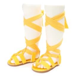 0-18M Baby Girl Summer Gladiator Sandals With Lace Up High Top Soft Rubber Sole First Pair Of Walking Children's Shoes