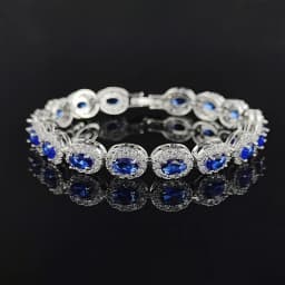 2026 New Luxury Blue Red Green Black Color Bracelet Bangle for Women Anniversary Gift Jewelry Wholesale S6923