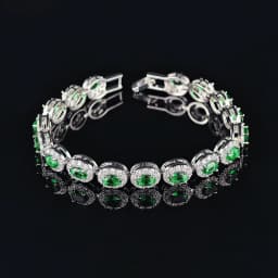 2026 New Luxury Blue Red Green Black Color Bracelet Bangle for Women Anniversary Gift Jewelry Wholesale S6923