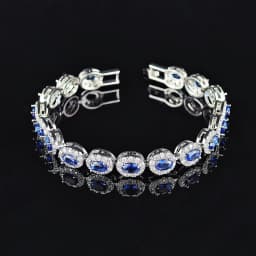 2026 New Luxury Blue Red Green Black Color Bracelet Bangle for Women Anniversary Gift Jewelry Wholesale S6923