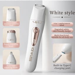 A Multifunctional Shaver, Home Underarm Hair Removal Device, Women's Home Eyebrow Trimmer, Nose Hair Remover