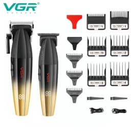 VGR Hair Trimmer Professional Electric Shaver Cordless Barber Clippers Hair Cut Machine Metal Trimmer for Men V-003 V-906 V-308