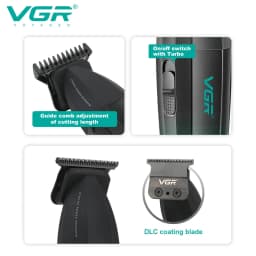VGR Hair Trimmer Professional Electric Shaver Cordless Barber Clippers Hair Cut Machine Metal Trimmer for Men V-003 V-906 V-308