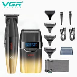 VGR Hair Trimmer Professional Electric Shaver Cordless Barber Clippers Hair Cut Machine Metal Trimmer for Men V-003 V-906 V-308