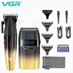 VGR Hair Trimmer Professional Electric Shaver Cordless Barber Clippers Hair Cut Machine Metal Trimmer for Men V-003 V-906 V-308