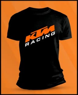 2026 Men's KTM Racing "Ready To Race" T-Shirt Breathable Cotton Short Sleeve Motorcycle Biker Casual Tops