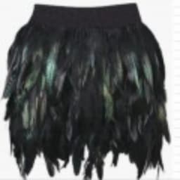 Carnival Feather Bottom Skirt Asymmetric Tassel Party Skirt Dance Performance and Music Festival Stage Performance Costume